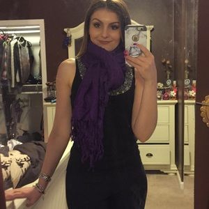 Purple fashion scarf